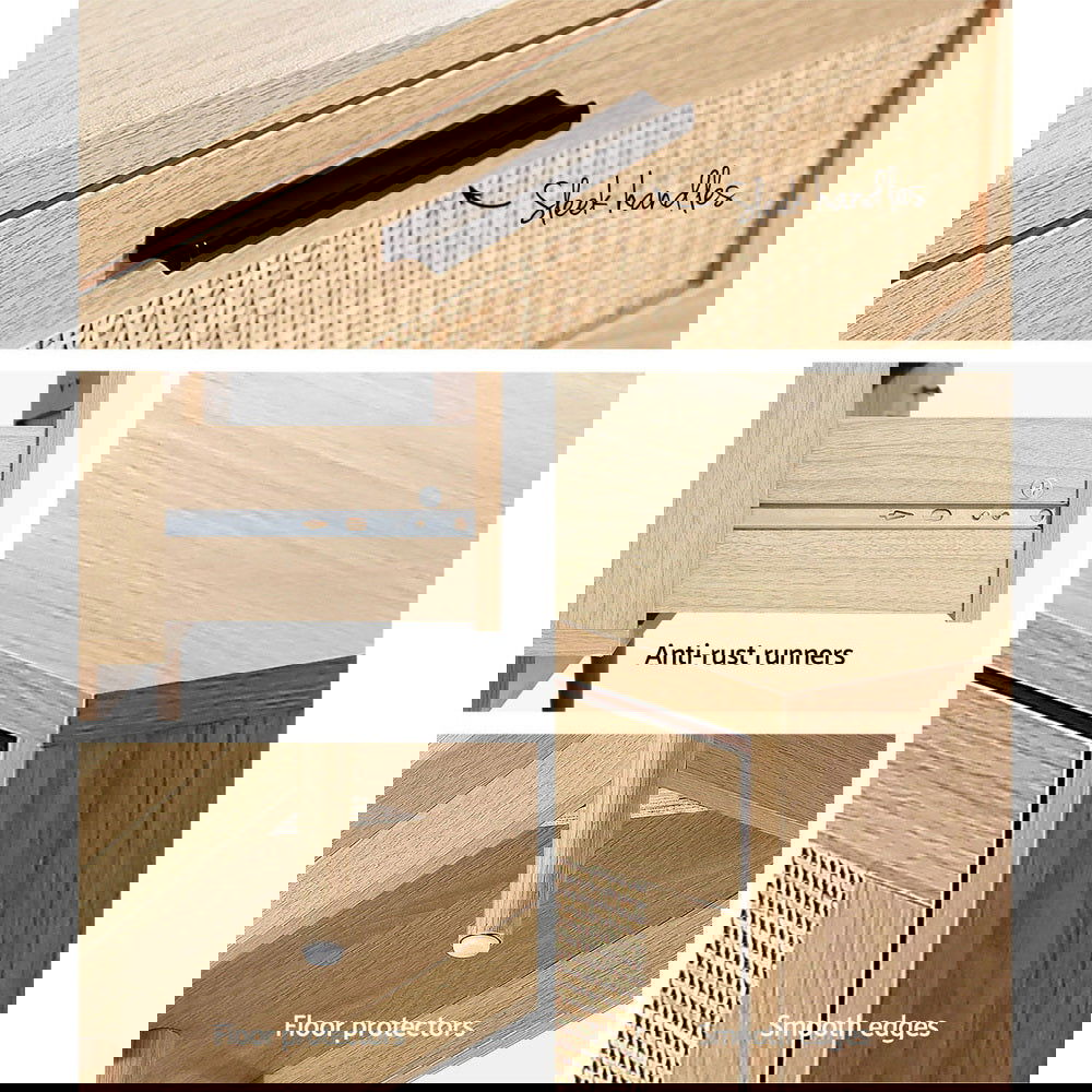 Artiss 6 Chest of Drawers - BRIONY Oak - Cosy Abode