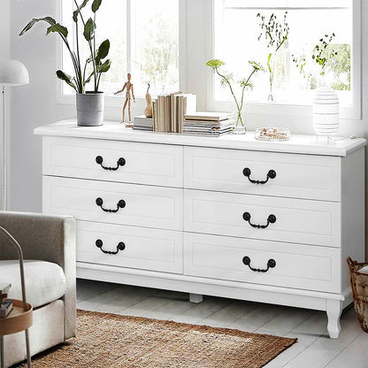 Artiss 6 Chest of Drawers - KUBI White - Cosy Abode