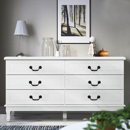 Artiss 6 Chest of Drawers - KUBI White - Cosy Abode