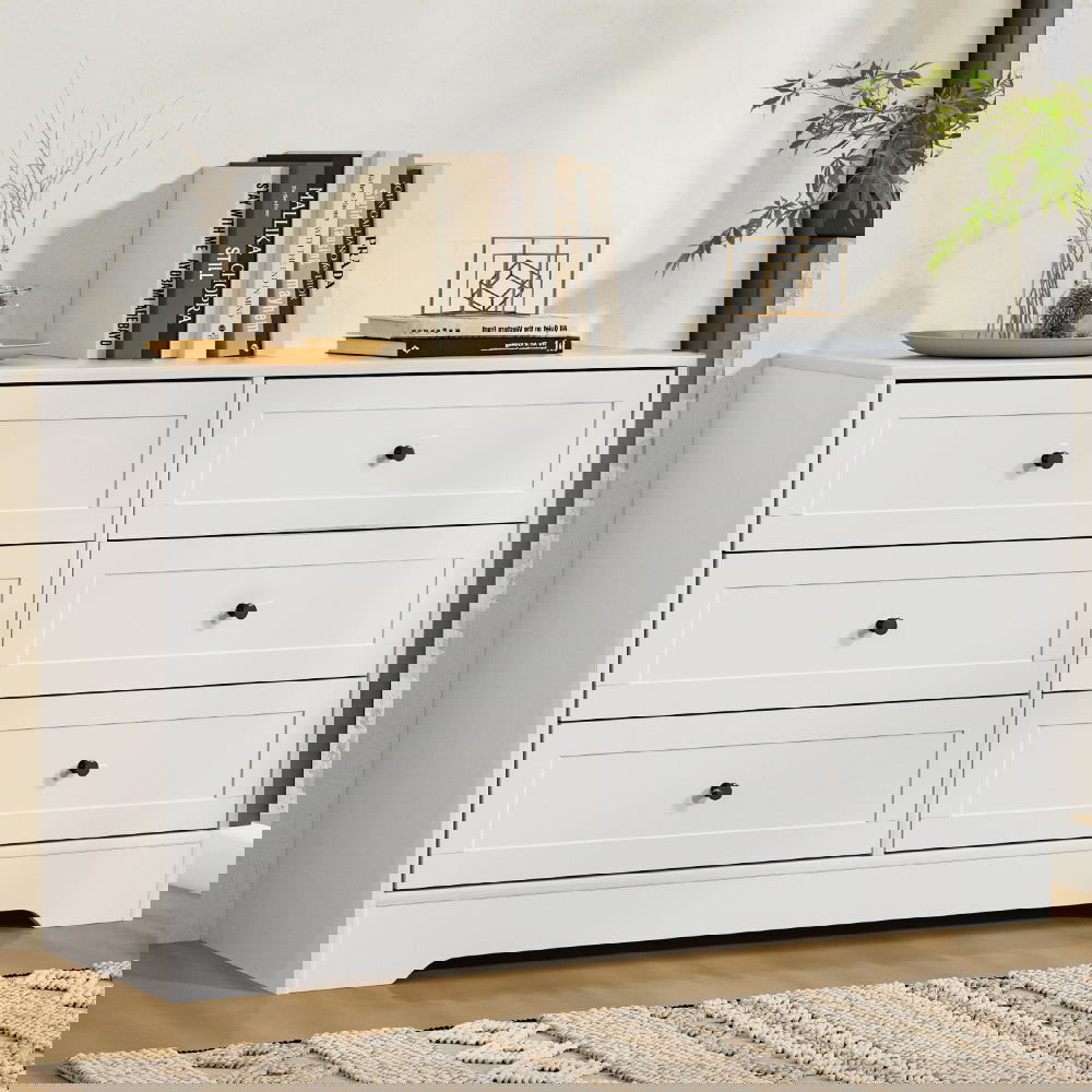 Artiss 6 Chest of Drawers - LEIF White - Cosy Abode