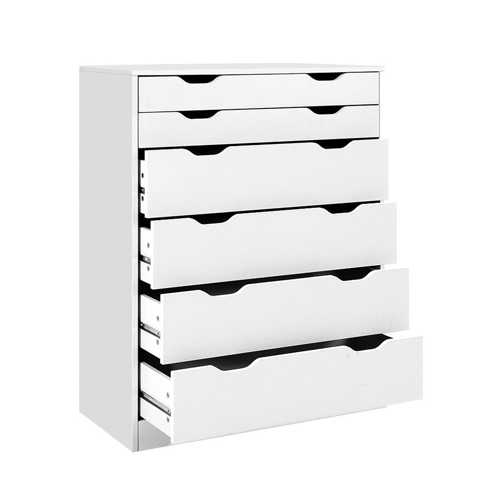 Artiss 6 Chest of Drawers - MYLA White - Cosy Abode