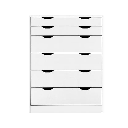 Artiss 6 Chest of Drawers - MYLA White - Cosy Abode