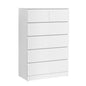 Artiss 6 Chest of Drawers - PEPE White - Cosy Abode