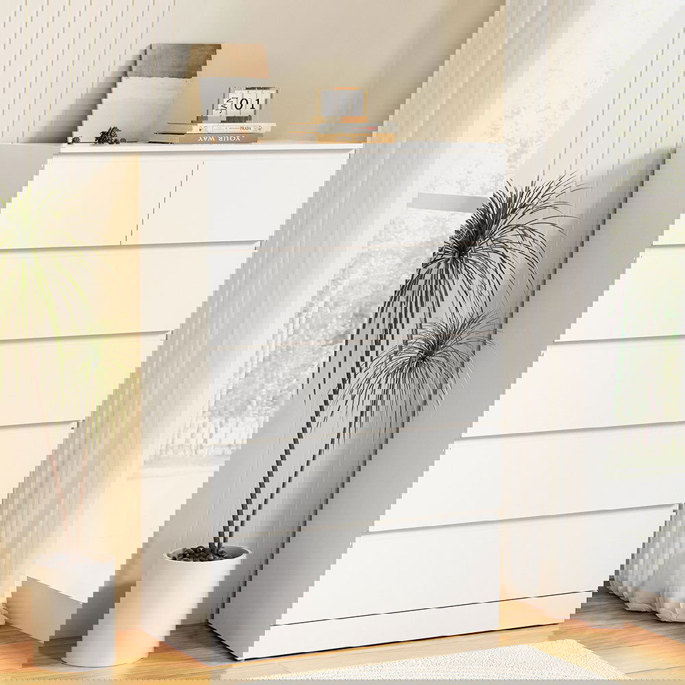 Artiss 6 Chest of Drawers - PEPE White - Cosy Abode