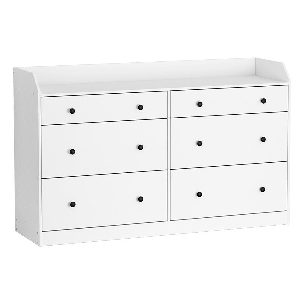 Artiss 6 Chest of Drawers - PETE White - Cosy Abode