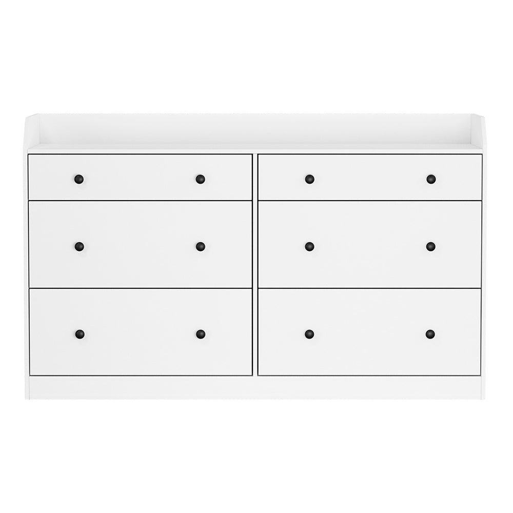 Artiss 6 Chest of Drawers - PETE White - Cosy Abode
