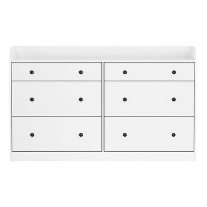Artiss 6 Chest of Drawers - PETE White - Cosy Abode
