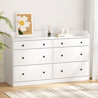 Artiss 6 Chest of Drawers - PETE White - Cosy Abode