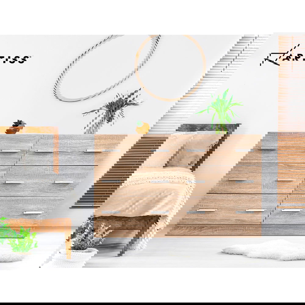 Artiss 6 Chest of Drawers - VEDA Pine - Cosy Abode