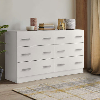 Artiss 6 Chest of Drawers - VEDA White - Cosy Abode