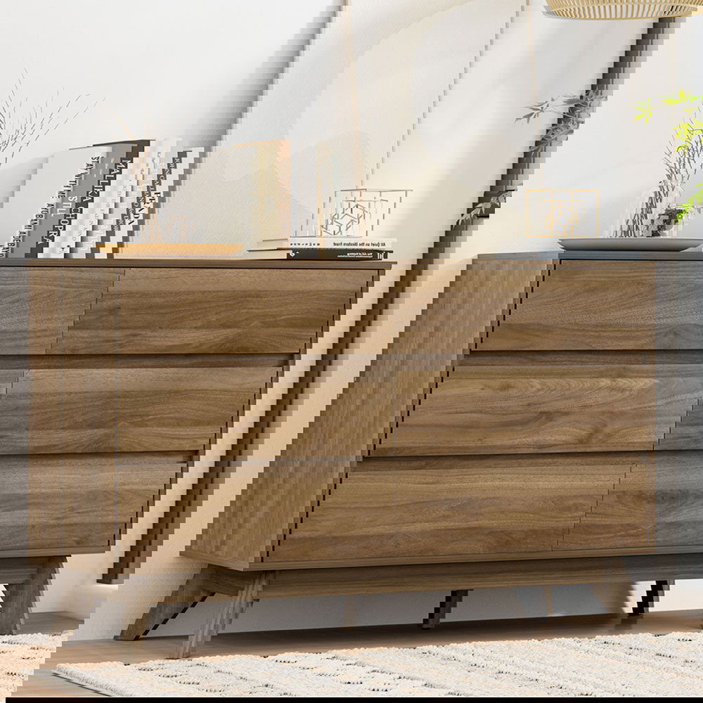 Artiss 6 Chest of Drawers - XAVI Walnut - Cosy Abode