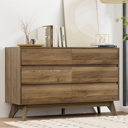 Artiss 6 Chest of Drawers - XAVI Walnut - Cosy Abode
