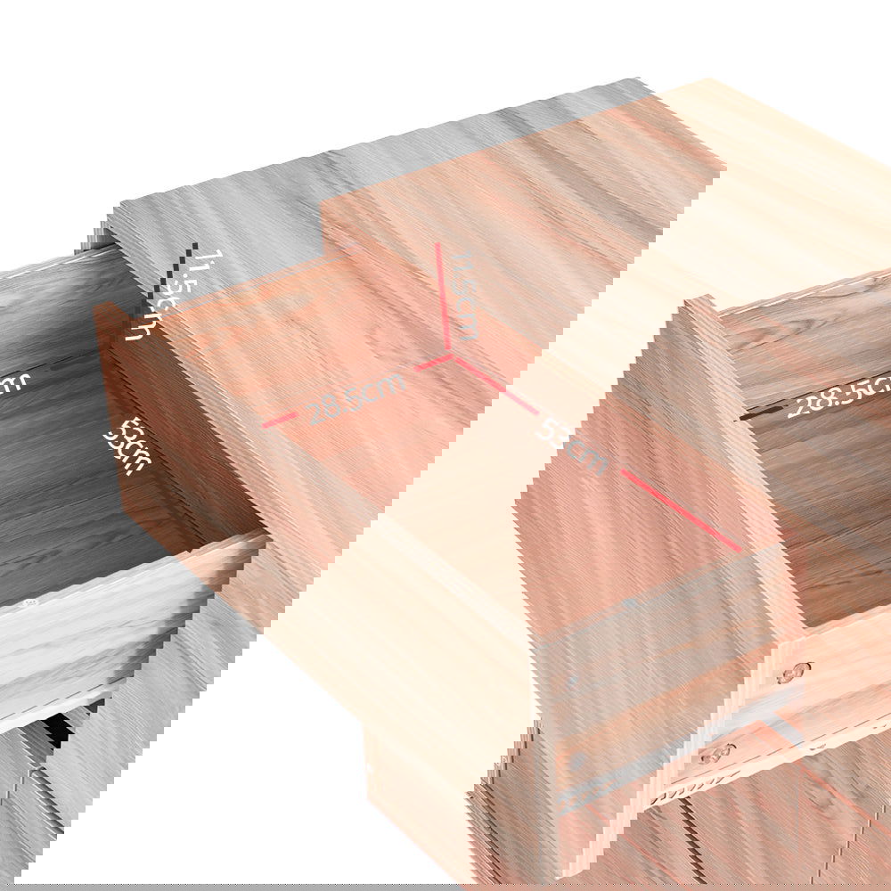 Artiss 6 Chest of Drawers Cabinet Dresser Table Tallboy Storage Bedroom Pine - Cosy Abode