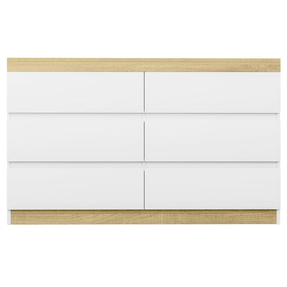 Artiss 6 Chest of Drawers Cabinet Dresser Table Tallboy Storage Bedroom White - Cosy Abode