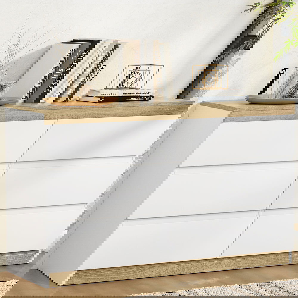 Artiss 6 Chest of Drawers Cabinet Dresser Table Tallboy Storage Bedroom White - Cosy Abode