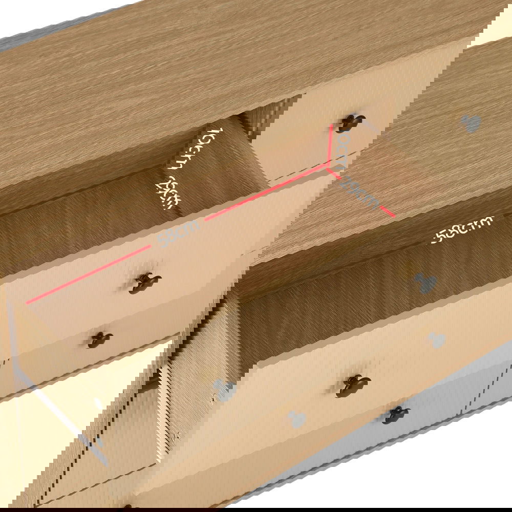 Artiss 6 Chest of Drawers Tallboy Cabinet - RUTH Pine - Cosy Abode