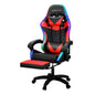 Artiss 6 Point Massage Gaming Office Chair 7 LED Footrest Red - Cosy Abode
