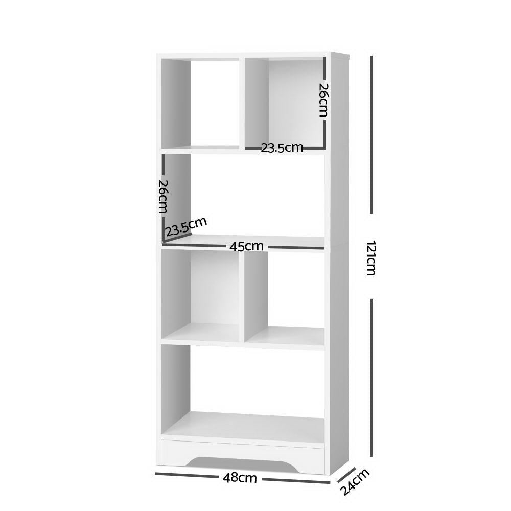Artiss 6 Tier Bookshelf ANA - White - Cosy Abode