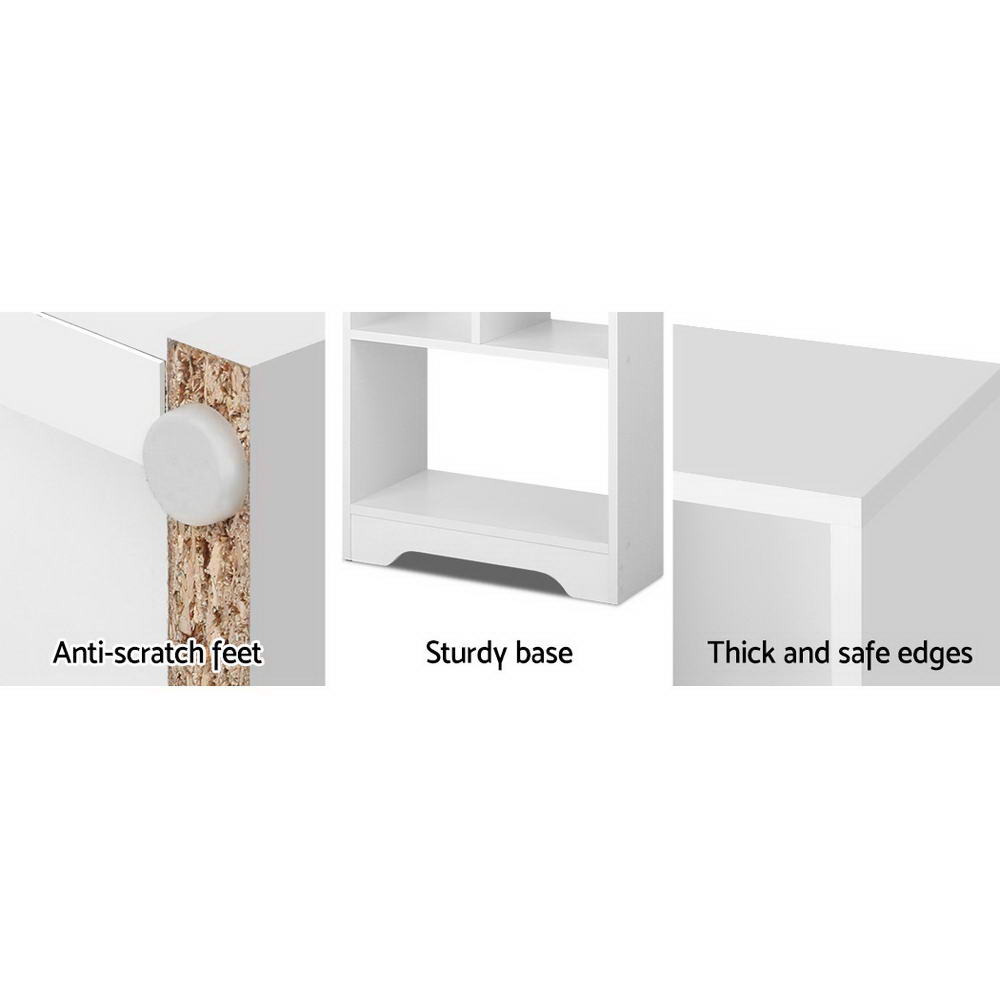 Artiss 6 Tier Bookshelf ANA - White - Cosy Abode
