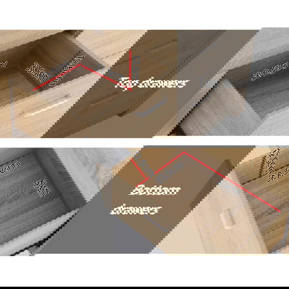 Artiss 7 Chest of Drawers - MAXI Pine - Cosy Abode