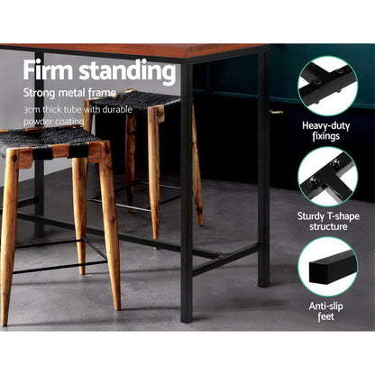 Artiss Alex Bar Table 100CM Rectangular - Cosy Abode