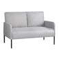 Artiss Armchair 2-Seater Sofa Pillow Linen Grey - Cosy Abode