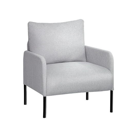 Artiss Armchair Accent Chair Pillow Fabric Grey - Cosy Abode