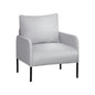 Artiss Armchair Accent Chair Pillow Fabric Grey - Cosy Abode