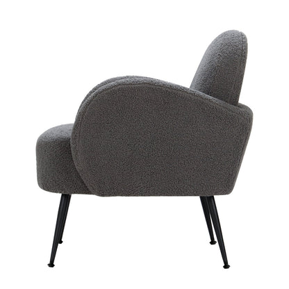 Artiss Armchair Boucle Charcoal Hanes - Cosy Abode