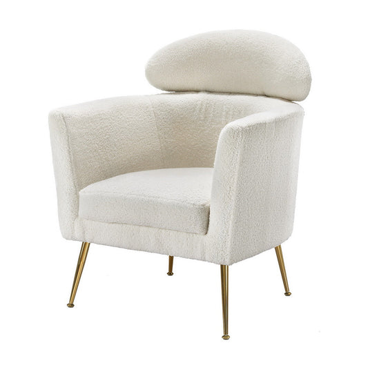 Artiss Armchair Boucle Fabric White Yoli - Cosy Abode