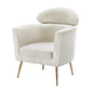 Artiss Armchair Boucle Fabric White Yoli - Cosy Abode