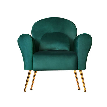 Artiss Armchair Green Velvet Caroline - Cosy Abode