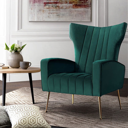 Artiss Armchair Green Velvet Kate - Cosy Abode