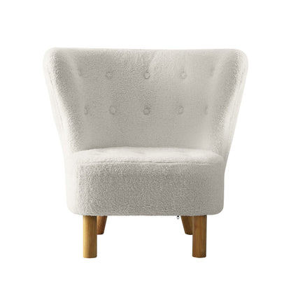 Artiss Armchair Lounge Accent Chair Armchairs Couch Chairs Sofa Bedroom White - Cosy Abode