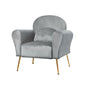 Artiss Armchair Lounge Chair Accent Armchairs Chairs Sofa Grey Velvet Cushion - Cosy Abode