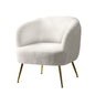 Artiss Armchair Lounge Chair Accent Chairs Armchairs Sherpa Boucle Sofa White - Cosy Abode