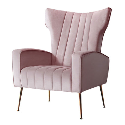 Artiss Armchair Pink Velvet Kate - Cosy Abode