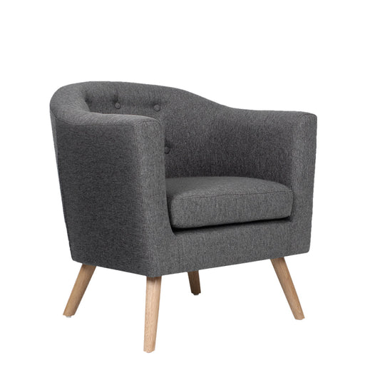 Artiss Armchair Tub Chair Grey Adora - Cosy Abode