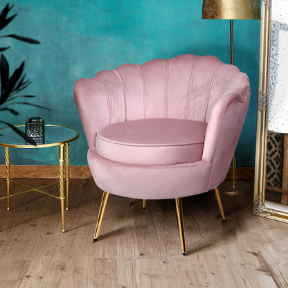 Artiss Armchair Velvet Pink Callista - Cosy Abode