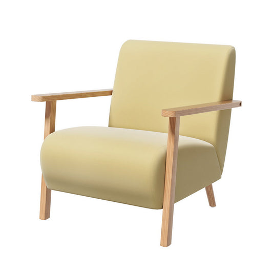 Artiss Armchair Velvet Yellow Olie - Cosy Abode