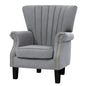 Artiss Armchair Wingback Grey Andrew - Cosy Abode