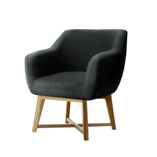 Artiss Aston Tub Accent Chair Charcoal - Cosy Abode