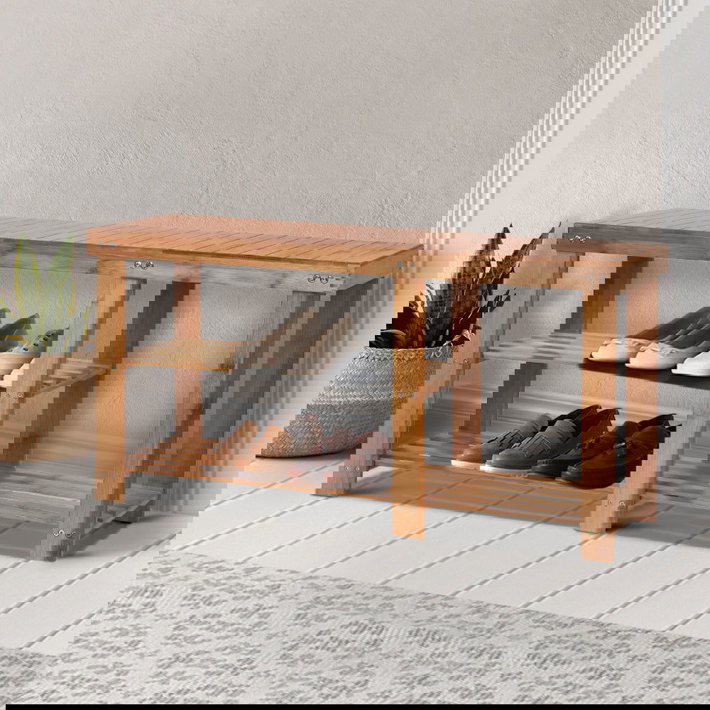 Artiss Bamboo Shoe Rack Bench - Cosy Abode