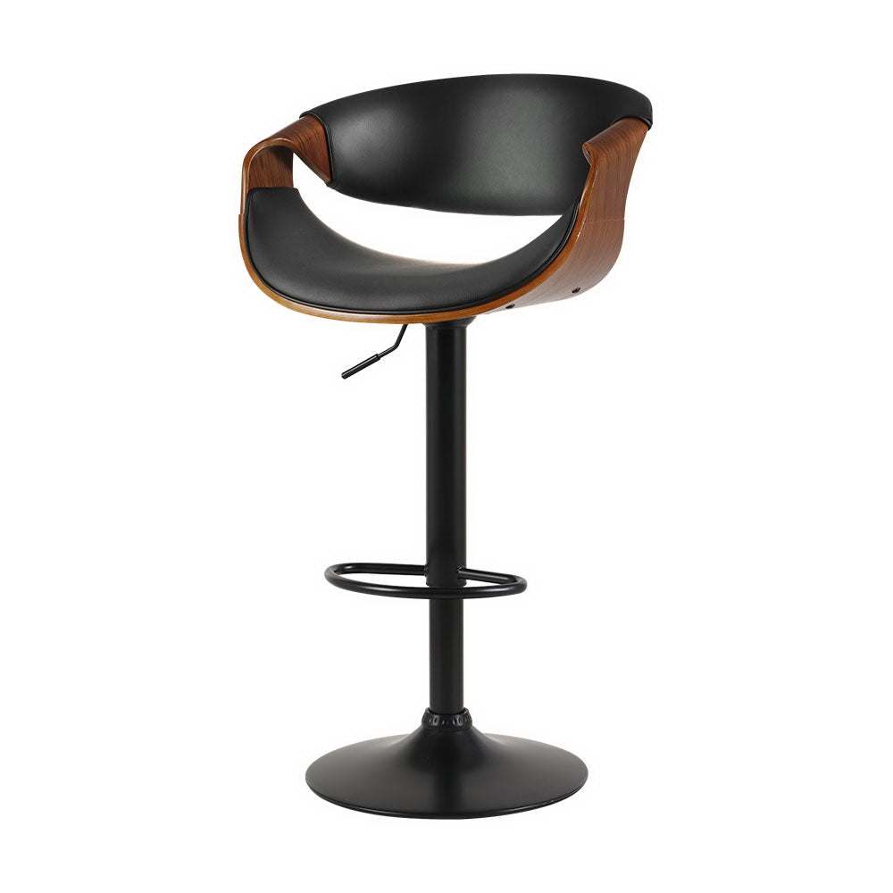 Artiss Bar Stools Gas Lift Leather w/Armrest - Cosy Abode