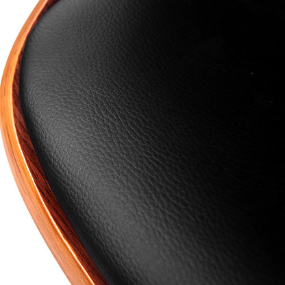 Artiss Bar Stools Gas Lift Leather w/Armrest Black - Cosy Abode