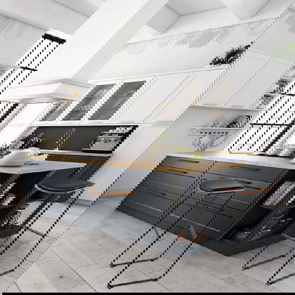 Artiss Bar Stools Kitchen Counter Stools Metal Chairs x2 - Cosy Abode