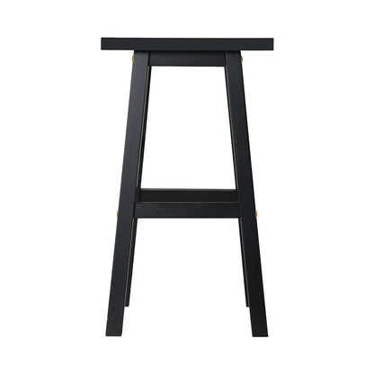 Artiss Bar Stools Kitchen Counter Stools Wooden Chairs Black x2 - Cosy Abode
