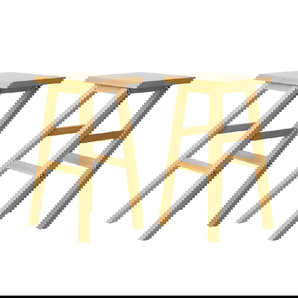 Artiss Bar Stools Kitchen Counter Stools Wooden Chairs Natural x2 - Cosy Abode