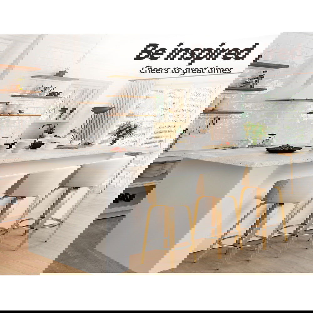 Artiss Bar Stools Kitchen Leather Barstools Swivel Counter Chairs x2 - Cosy Abode