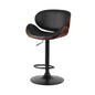 Artiss Bar Stools Kitchen Leather Barstools Swivel Gas Lift Vintage Chairs Black - Cosy Abode